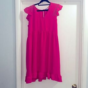 1x Magenta Babydoll Dress -NWOT